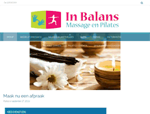 Tablet Screenshot of inbalans-massage.nl